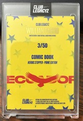 2026 Club Legacyz Icons Willian Pacho Comic Book Heroic Stopper 3/50