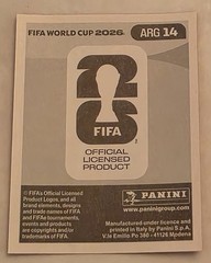 NICO PAZ Panini FIFA World Cup 2026 Sticker Red #ARG14 Argentina