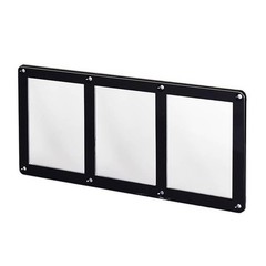 35pt Triple Screwdown Card Holder Black Border Recessed TCG Sports Display Case
