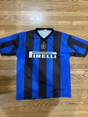 Vintage Inter Milan Home #10 Adriano Pirelli 3RSport Large