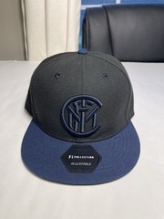 Inter Milan Football Italy Men’s Structured Adjustable Hat Black SnapBack New