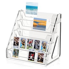 5Tier Display Rack Transparent Storage Rack Multifunctional Counter Display Rack