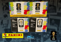 Lot x2 2026 Panini FIFA World Cup Sticker Box Online Exclusive Gold Crumple KF10
