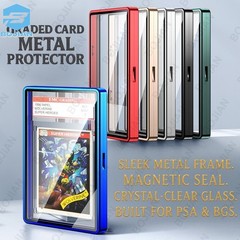 PSA/BGS Magnetic Metal Slab UV Protector Case Graded Cards Holders Display Case