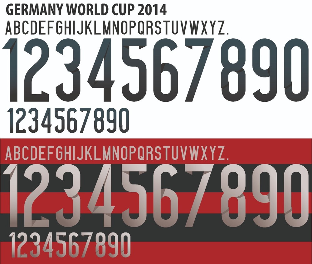 Name&Number Set For Germany World Cup 2014 National Home/Away Football Soccer
