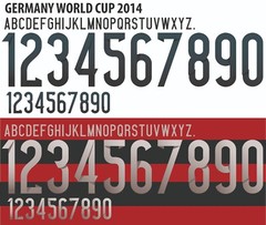 Name&Number Set For Germany World Cup 2014 National Home/Away Football Soccer