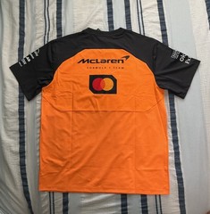 McLaren F1 2025 Men’s Team T- Shirt — NEW LARGE Papaya/Phantom