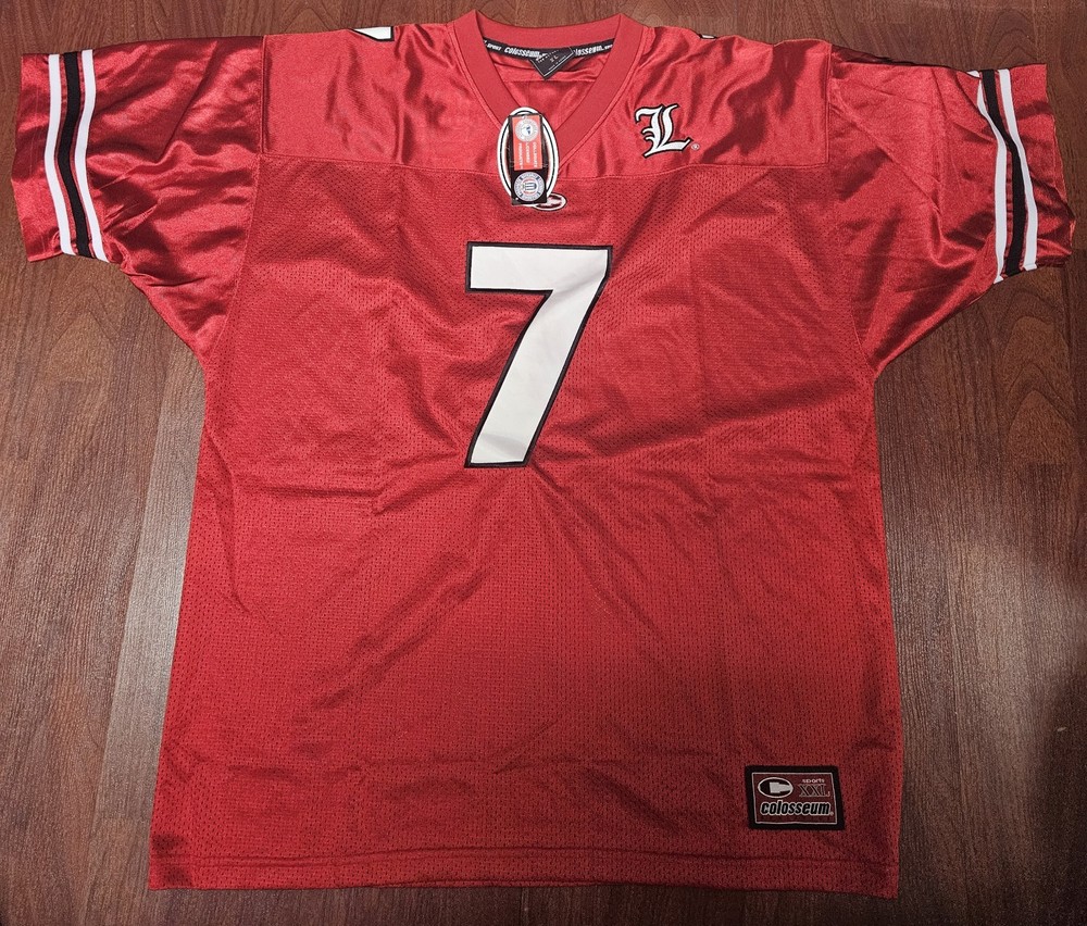 Colosseum Athletics Louisville Cardinals Football Jersey No 7 Size XL Red Black