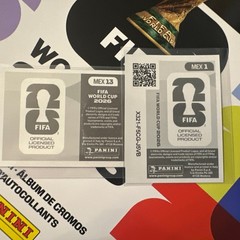 2026 Panini FIFA World Cup Sticker Collection MEX1 Holo and MEX3 Purple Insert