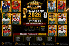 Panini FIFA World Cup 2026 Gold Crumble Stickers-Group I-L—Pick your Player!