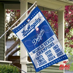 Los Angeles Dodgers Premium 3×5 ft Flag LA MLB Baseball World Series Banner
