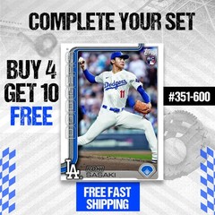 2025 Topps Series 2 Baseball Card Singles #351-600 You Pick Complete Your Set