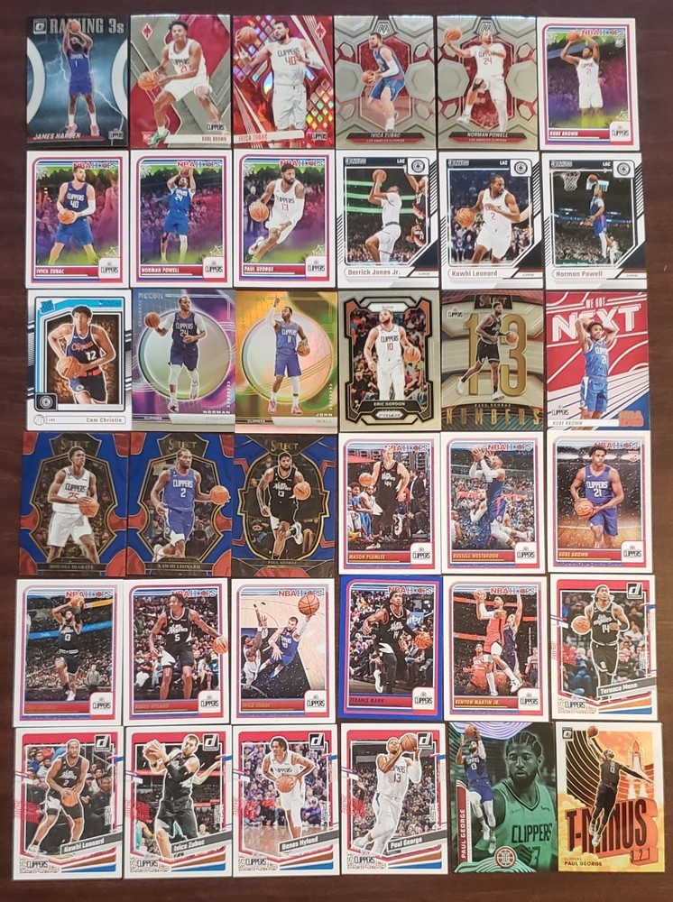 700 Different Los Angeles Clippers Basketball Cards Collection Lot No Duplicates