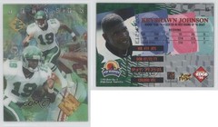 1996 Advantage Video Shop at Home Buyer Incentive Keyshawn Johnson Rookie RC 0k0