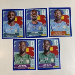 2026 Panini World Cup Stickers Team Congo DR Lot Of 6 (COD) Blue Parallel