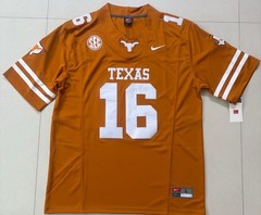 Arch Manning Texas Longhorns Orange Stitched Jersey Men’s Size Large