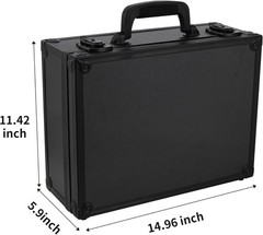 600+ 3″x4″ Capacity 35PT Box Toploader Aluminum Card Alloy Organizer Lockable US