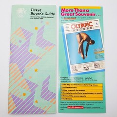LA Olympics 1984 LOT Soccer Tickets Letter Buyer’s Guide Wrestling Stamp # 2084