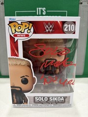 Solo Sikoa WWE Signed Funko Pop Autographed NO YEET Fanatics NEW RARE #210