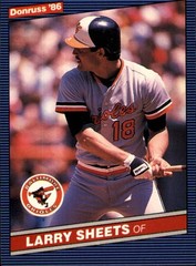 1986 Donruss #350 Larry Sheets — BB