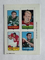 1969 Topps 4-in-1 Joe Scarpati / Walter Rock / Bernie Casey / Jack Concannon
