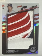 JACOB LOMBARD 2026 Panini Stars & Stripes Jumbo Materials Team Logo Nasty Patch!