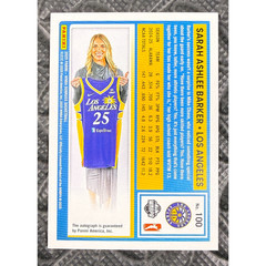 2025 Donruss WNBA Sarah Ashlee Barker Holo Laser Autograph Rated Rookie /49 #100