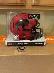 Buffalo Bills Rave Mini Football Helmet Custom Throwback Riddell Speed Matte Red