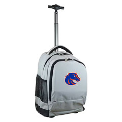 NCAA Boise State 19 In. Gray Wheeled Premium Backpack