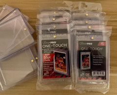 20 Ultra Pro Gold One-Touch Mixed 35pt 55pt Point Magnetic Card Holder Lot