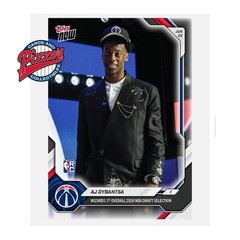 AJ Dybantsa RC Draft Wizards 2025-26 NBA Topps NOW Card ADYB Presale