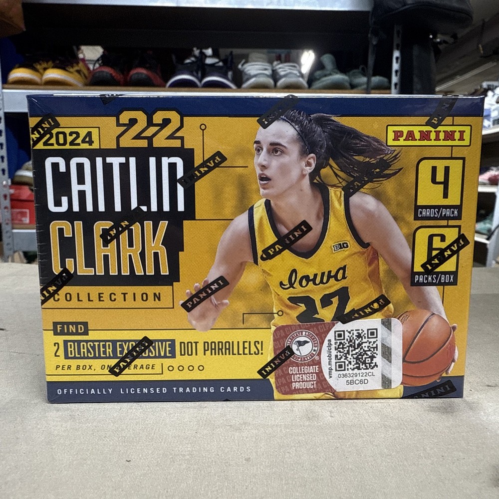 2024 Panini Caitlin Clark Collection Basketball 6-Pack Blaster Box — Blue