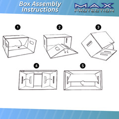 1 New Max Pro Short Cardboard Comic Book Storage Box holds 150-175 comics BLACK