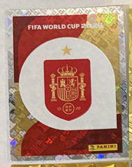 2026 Panini World Cup Sticker Rare Gold Crumple Foil Spain