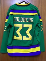 Customize Mighty Ducks Movie #96 Conway #99Banks #33 Goldberg #66 Hockey Jersey