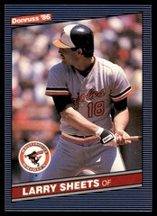 1986 Donruss Larry Sheets Baltimore Orioles #350