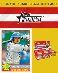 2025 Topps Heritage Baseball BASE #201-400 You Pick & Complete a Set! *PRESALE
