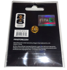 FIFA World Cup 2026 Host Country Pin Badge CAN MEX USA Gold Outline (A1)