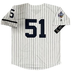 Bernie Williams 1999 New York Yankees Cooperstown World Series Jersey Men’s LG