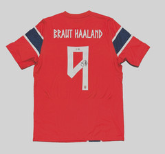 2026 Erling Haaland Signed Norway Nike Soccer Jersey Beckett Witnessed
