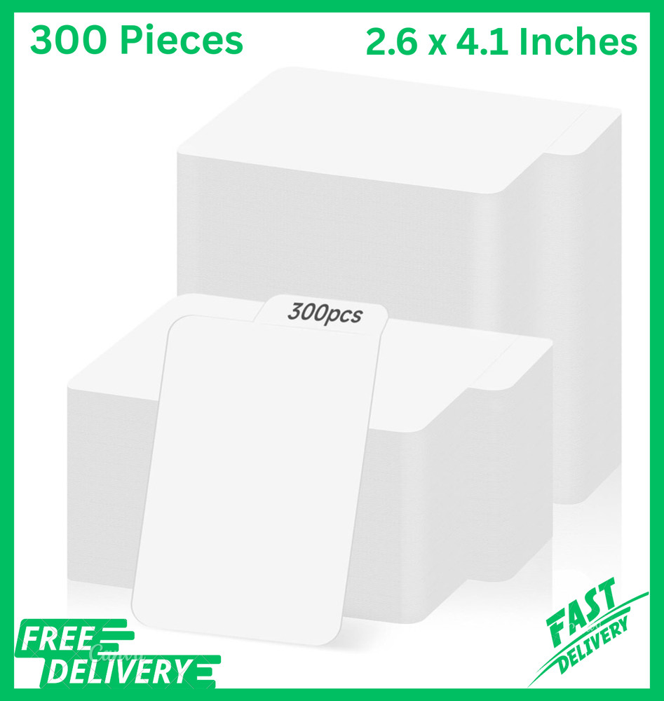 300 Pieces Trading Card Dividers, Blank Paper Card Dividers White Card Separator