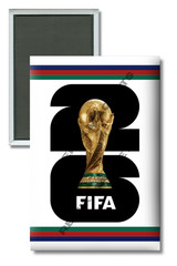 2026 USA Mexico Canada FIFA World Cup Logo 2″ x 3″ Locker Magnet Collect ’em All