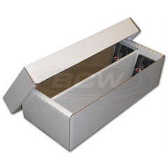BCW Shoe Storage Box (1,600 CT) Holds over 300 3×4 toploads Sports/Trading Card