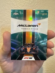 2025 Topps Chrome Formula 1 — McLaren Formula 1 Team #176 Teal Refractor /299