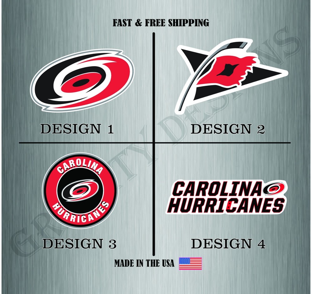 CAROLINA HURRICANES HOCKEY NHL LOGO VINYL STICKER DECAL WATER RESISTANT