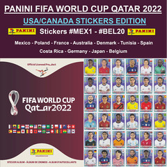 Panini World Cup QATAR 2022 — USA Edition — Stickers #MEX1 — #BEL20