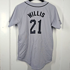 VTG Dontrelle Willis Detroit Tigers MLB Majestic Stitched Jersey Youth L US Made
