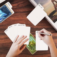 300 Pieces Trading Card Dividers, Blank Paper Card Dividers White Card Separator