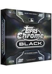2026 TOPPS CHROME BLACK MLB BASEBALL HOBBY BOX