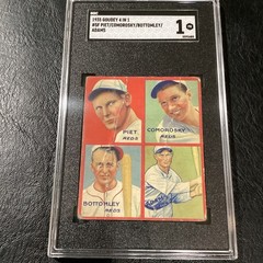 1935 GOUDEY JIM BOTTOMLEY HOF REDS 5B 4-in-1 COMOROSKY HUDLIN MYATT SGC 1 CARD